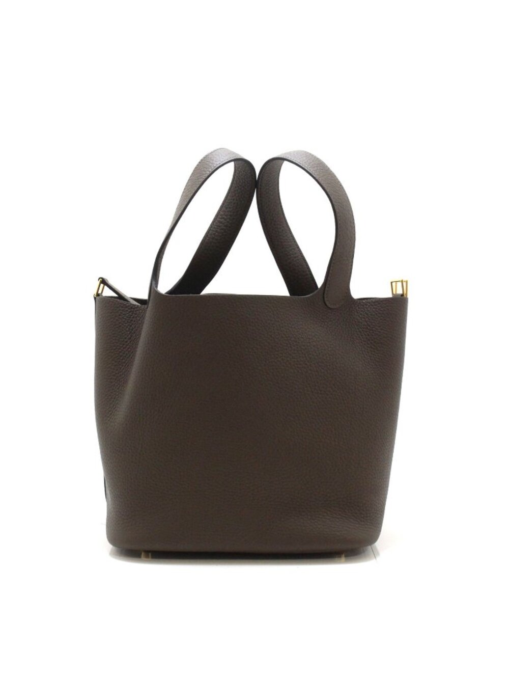 Hermes Picotin Lock MM Handbag Taurillon Clemence SS Color Vert Roden Gold